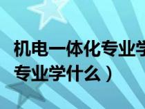 機(jī)電一體化專(zhuān)業(yè)學(xué)什么就業(yè)方向(機(jī)電一體化專(zhuān)業(yè)學(xué)什么) 機(jī)電一體化專(zhuān)業(yè)學(xué)什么就業(yè)方向(機(jī)電一體化專(zhuān)業(yè)學(xué)什么)