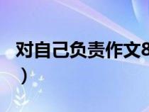 對自己負責作文800字高中（對自己負責作文）