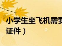小學生坐飛機需要什么證件(坐飛機需要什么證件) 小學生坐飛機需要什么證件(坐飛機需要什么證件)