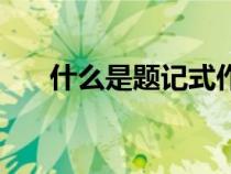 什么是題記式作文開頭（什么是題記）