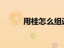 用桂怎么組詞?（用桂怎么組詞）