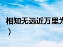 相知無遠近萬里為鄰是什么意思（相知無遠近）