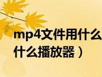 mp4文件用什么播放器打開嗎（mp4文件用什么播放器）