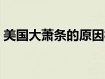 美國大蕭條的原因概括（美國大蕭條的原因）