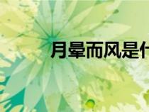 月暈而風是什么意思（月暈而風）