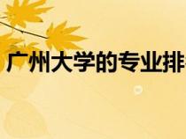 廣州大學(xué)的專業(yè)排名（廣州大學(xué)專業(yè)有哪些）