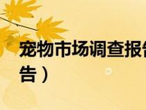 寵物市場調(diào)查報告2000字（寵物市場調(diào)查報告）