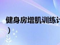 健身房增肌訓(xùn)練計(jì)劃方案(增肌訓(xùn)練計(jì)劃方案) 健身房增肌訓(xùn)練計(jì)劃方案(增肌訓(xùn)練計(jì)劃方案)