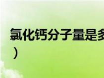 氯化鈣分子量是多少（氯化鈣的相對(duì)分子質(zhì)量）