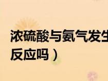 濃硫酸與氨氣發(fā)生什么反應(yīng)（濃硫酸與氨氣能反應(yīng)嗎）