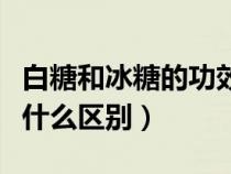 白糖和冰糖的功效區(qū)別在哪里（冰糖和白糖有什么區(qū)別）