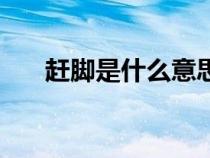 趕腳是什么意思?。ㄚs腳是什么意思）