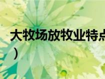 大牧場放牧業(yè)特點是什么（大牧場放牧業(yè)特點）