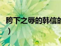 胯下之辱的韓信的故事的主要內(nèi)容（胯下之辱）