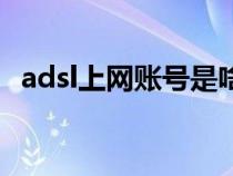 adsl上網(wǎng)賬號是啥（adsl上網(wǎng)流程是什么）