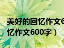 美好的回憶作文600字記敘文小學(xué)（美好的回憶作文600字）