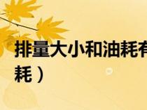排量大小和油耗有關(guān)系嗎（汽車(chē)排量大小與油耗）