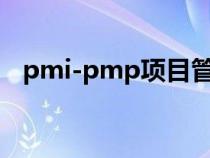 pmi-pmp項目管理（pmc項目管理模式）