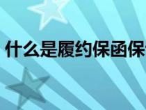 什么是履約保函保證金呢（什么是履約保函）