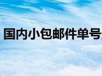 國內(nèi)小包郵件單號查詢（國內(nèi)小包單號查詢）