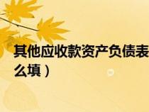 其他應收款資產(chǎn)負債表填列方法（其他應收款資產(chǎn)負債表怎么填）