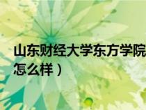 山東財經(jīng)大學東方學院怎么樣圖片（山東財經(jīng)大學東方學院怎么樣）