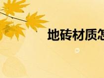 地磚材質(zhì)怎么選（地磚材質(zhì)）