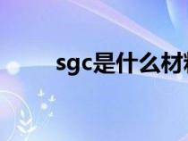 sgc是什么材料（SGP是什么材質）
