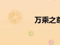 萬乘之尊怎么讀（萬乘）