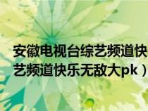 安徽電視臺綜藝頻道快樂無敵大pk 202406（安徽電視臺綜藝頻道快樂無敵大pk）