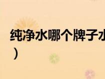 純凈水哪個(gè)牌子水質(zhì)最好（純凈水有哪些品牌）