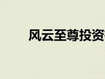 風(fēng)云至尊投資有限公司（風(fēng)云至尊）