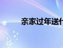 親家過年送什么禮物（親家過年）
