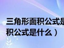 三角形面積公式是什么小學四年級（三角形面積公式是什么）