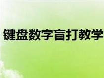 鍵盤數(shù)字盲打教學視頻（數(shù)字鍵盤盲打指法）