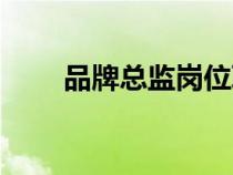 品牌總監(jiān)崗位職責描述（品牌總監(jiān)）