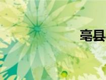 亳縣縣長（亳縣）