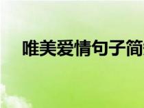 唯美愛情句子簡短古風（唯美愛情句子）