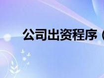 公司出資程序（公司出資方式有哪些）