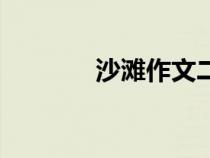 沙灘作文二年級(jí)（沙灘作文）