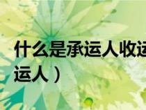 什么是承運(yùn)人收運(yùn)貨物的證明文件(什么是承運(yùn)人) 什么是承運(yùn)人收運(yùn)貨物的證明文件(什么是承運(yùn)人)