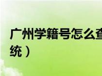 廣州學(xué)籍號(hào)怎么查詢系統(tǒng)(廣州學(xué)籍號(hào)查詢系統(tǒng)) 廣州學(xué)籍號(hào)怎么查詢系統(tǒng)(廣州學(xué)籍號(hào)查詢系統(tǒng))
