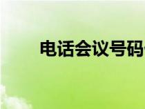 電話會(huì)議號(hào)碼什么意思(電話會(huì)議) 電話會(huì)議號(hào)碼什么意思(電話會(huì)議)