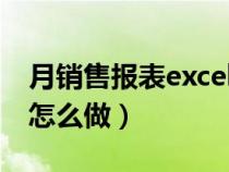 月銷售報(bào)表excel模板怎么做（每月銷售報(bào)表怎么做）