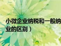 小微企業(yè)納稅和一般納稅哪個好（小微企業(yè)與一般納稅人企業(yè)的區(qū)別）