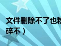 文件刪除不了也粉碎不了（文件刪除不了也粉碎不）