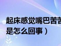 起床感覺嘴巴苦苦的是怎么回事（嘴巴苦苦的是怎么回事）