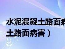 水泥混凝土路面病害種類及其成因（水泥混凝土路面病害）