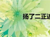 揚(yáng)了二正近義詞（揚(yáng)了二正）