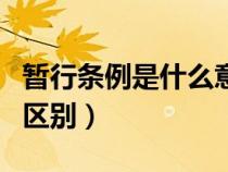 暫行條例是什么意思（暫時(shí)辦法和暫行規(guī)定的區(qū)別）
